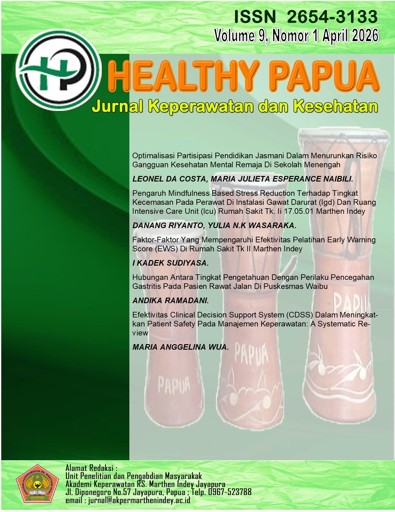 					Lihat Vol 9 No 1 (2026): HEALTY PAPUA
				